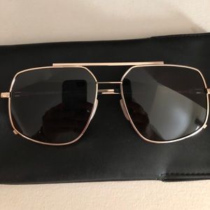 Fendi Gold Aviator Sunglasses